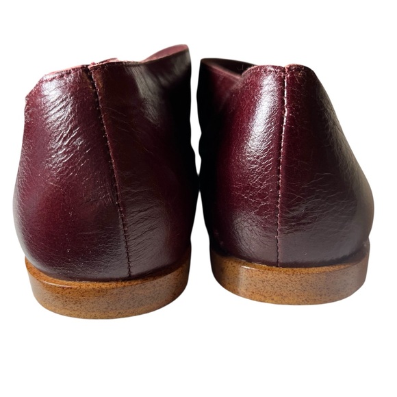 1. State Red Leather Celvin Flats Sandals O’Dorsay Open Toe Slip Ons Women 9.5M - Picture 5 of 8